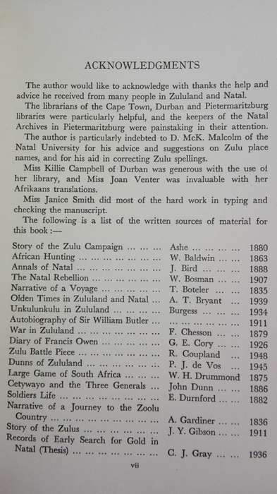 SHAKA'S COUNTRY A Book of Zululand T V BULPIN ( Small damage on the spine )