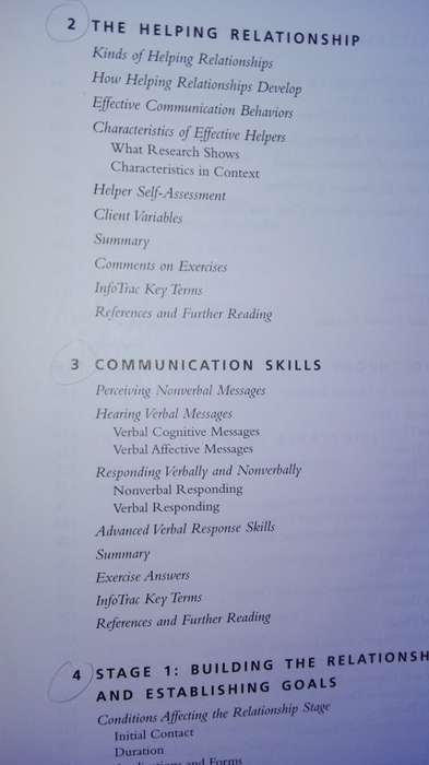 EFFECTIVE HELPING INTERVIEWING and COUNSELLING TECHNIQUES SIXTH . BARBARA F OKUN incl communication