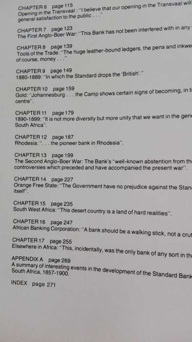 A PIONEER BANK  in a PIONEER LAND The Chronological Development  of the STANDARD BANK 1862 to 1962