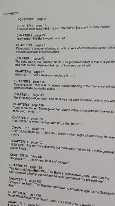 A PIONEER BANK  in a PIONEER LAND The Chronological Development  of the STANDARD BANK 1862 to 1962