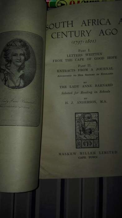 LADY ANNE BARNARD Letters and Journal ( 1787 - 1801 ) (  Condition Fair /poor  )