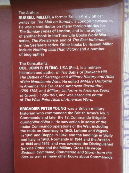WORLD WAR TWO COMMANDOS RUSSELL MILLER and the Editors of Time Life Books WW2 Second WWII