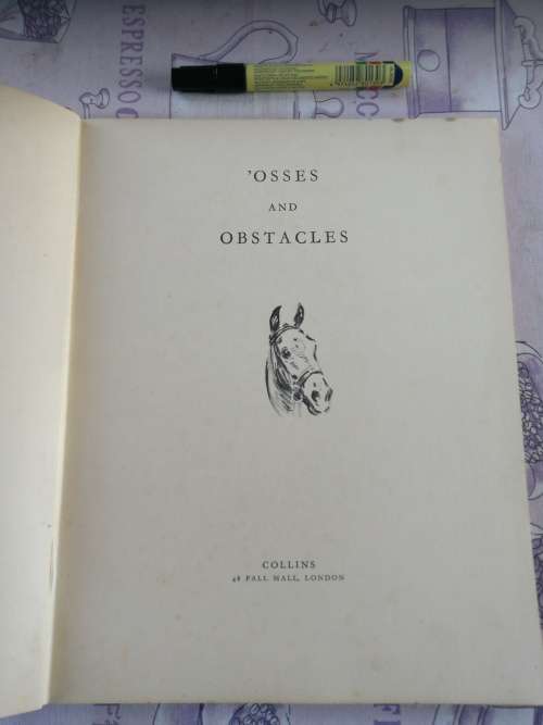 OSSES and OBSTACLES by SNAFFLES 1935 ( CHARLES JOHNSON PAYNE  )  pencil sketches of horses