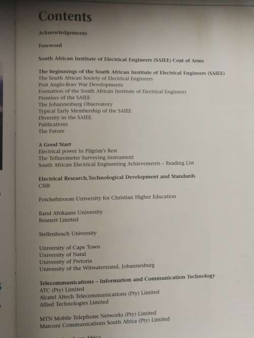 SPARKLING ACHIEVEMENTS Highlights of Electrical Engineering in South Africa Editor MICHAEL A CROUCH