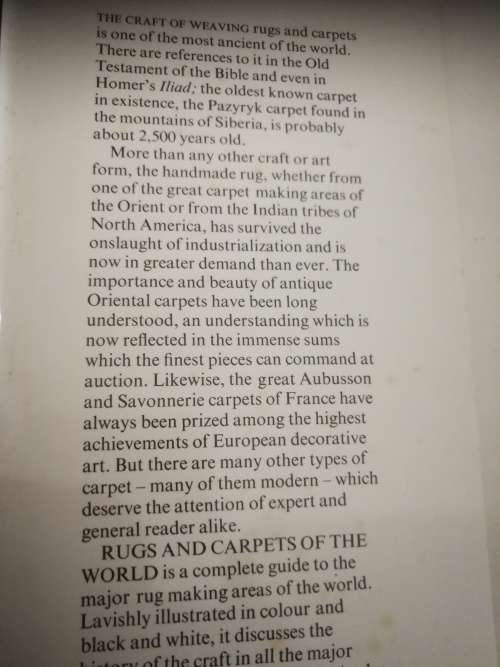 RUGS and CARPETS of the WORLD Edited by IAN BENNETT