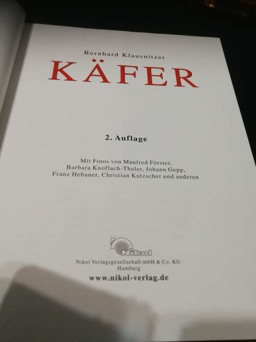 KAFER BERNHARD KLAUSNITZER ( Book in German )