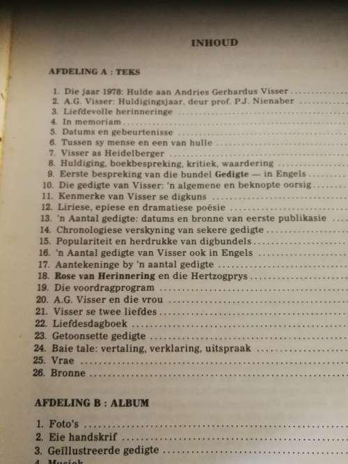 A G VISSER IN WOORD EN BEELD E A VENTER  ( biografie )
