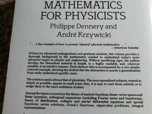 MATHEMATICS FOR PHYSICISTS PHILIPPE DENNERY and ANDRE KRZYWICKI  (  physics
