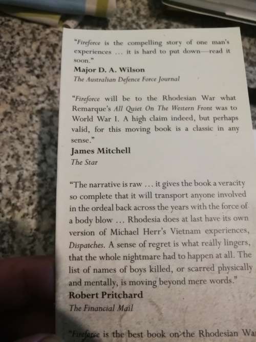FIREFORCE CHRIS COCKS One Man`s War in the Rhodesian Light Infantry Second Editon