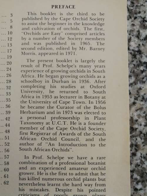 GROWING ORCHIDS IN SOUTH AFRICA E A C L E SCHELPE
