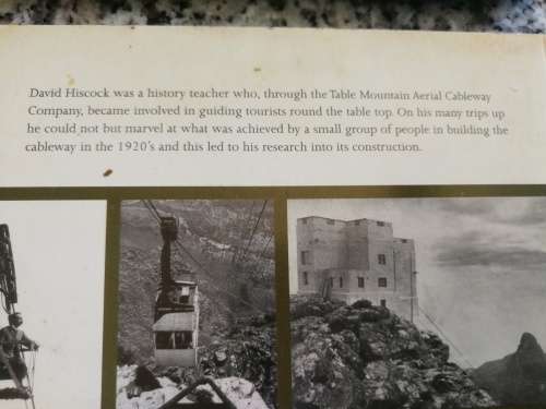 CAPE TOWN`S MAN-MADE WONDER DAVE HISCOCK Table Mountain Cableway - the first 80 years