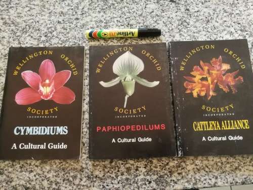 3 X WELLINGTON ORCHID SOCIETY Incorporated  Three Books as described ( Orchids )