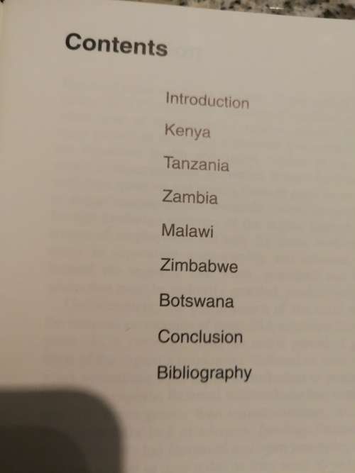 AFRICAN RURAL DEVELOPMENT , POLICY AND PRACTICE IN SIX COUNTRIES T J D FAIR ( africa )