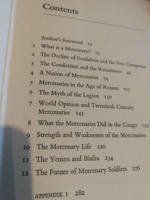 MERCENARIES ANTHONY MOCKLE ( Where bands of mercanaries had most influence  - history - note damage