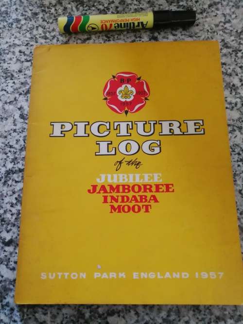 1957 Boy Scouts PICTURE LOG OF THE JUBILEE JAMBOREE INDABA MOOT SUTTON PARK ENGLAND 1957