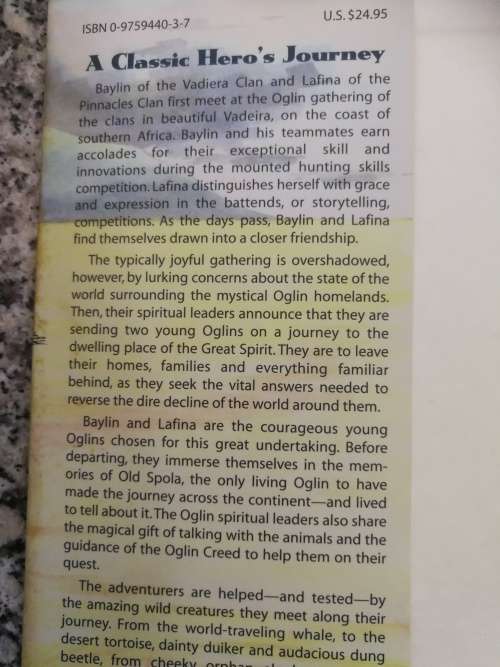 THE OGLIN A Hero`s Journey Across Africa Towards theTomorrows DICK RICHARDSON Fwd. GARY PLAYER