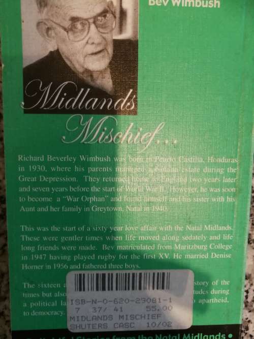 MIDLANDS MISCHIEF by  BEV WINBUSH Delightful Stories from the Natal Midlands SIGNED