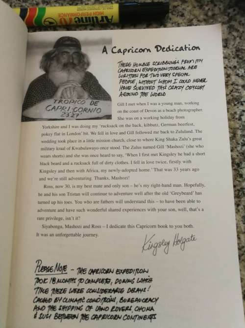 KINGSLEY HOLGATE CAPRICORN Following the Invisible Line  Family`s epic journey around the world