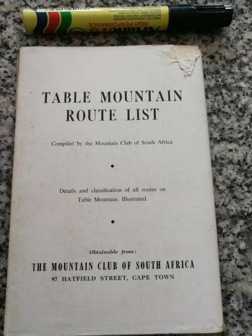 TABLE MOUNTAIN GUIDE Walks & Easy climbs on Table Mountain Devil`s Peak & Lions Head 1966 Cape Town