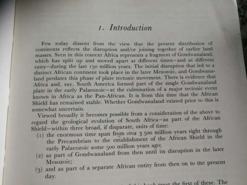 THE GEOLOGICAL EVOLUTION OF SOUTH AFRICA J F TRUSWELL ( geology )