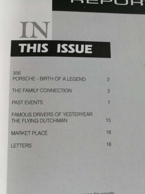 PORSCHE REPORT PORSCHE CLUB SOUTH AFRICA Issue nine of 1996 (no. 9 of 10 issued in 1996 )
