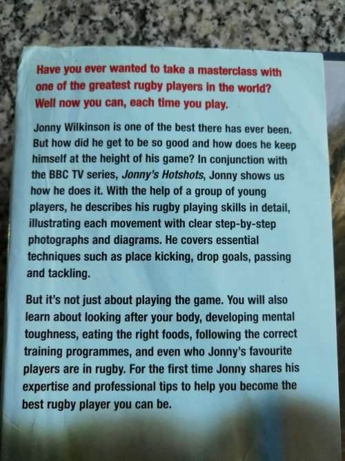 JONNY WILKINSON How to Play Rugby My Way  With MARK SOUSTER
