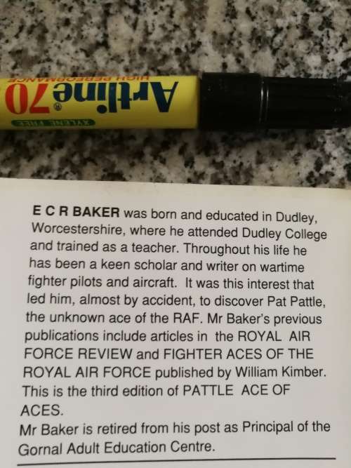 ACE OF ACES M ST J PATTLE Top Scoring Allied Fighter Pilot of WW II E C R BAKER Aviators in Africa