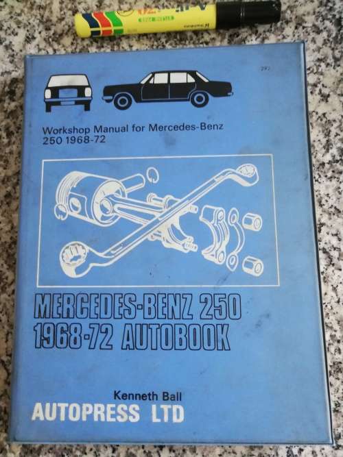 MERCEDES BENZ 250 1968-72 AUTOBOOK AUTOPRESS WORKSHOP MANUAL KENNETH BALL