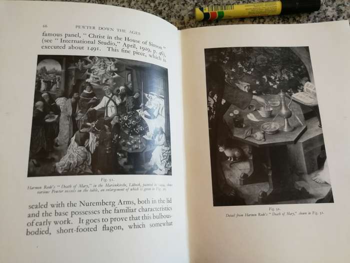 PEWTER DOWN THE AGES HOWARD HERSCHELL COTTERELL 1932 From Medieval Times to Present