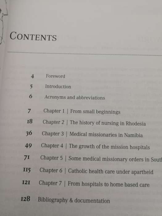 IN THE SERVICE OF HEALING A HISTORY OF CATHOLIC HEALTH CARE IN SOUTHERN AFRICA  mission