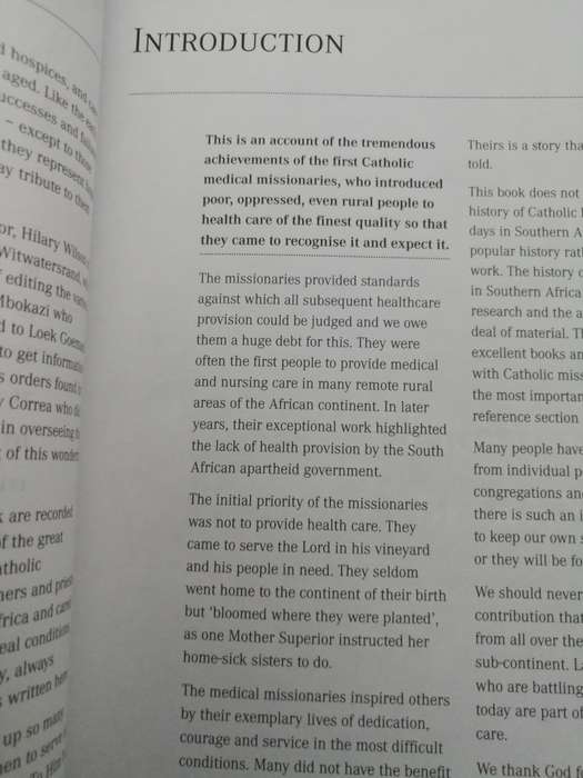 IN THE SERVICE OF HEALING A HISTORY OF CATHOLIC HEALTH CARE IN SOUTHERN AFRICA  mission