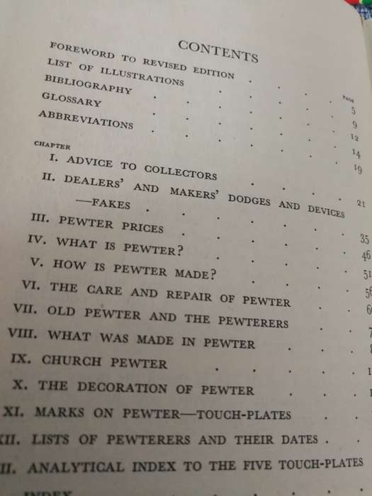 CHATS ON PEWTER H J L J MASSE Edited and Revised by Ronald F MICHAELIS Revised Ed. 1949