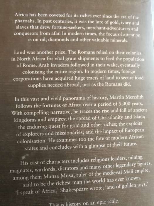 MARTIN MEREDITH THE FORTUNES OF AFRICA A 5000 Year History of Wealth Greed and Endeavour
