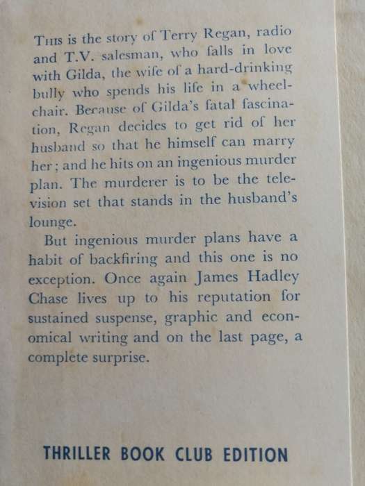 JAMES HADLEY CHASE SHOCK TREATMENT First Edition in Great Britain 1959