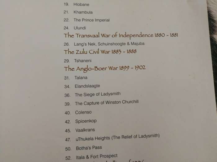 BATTLES OF KWAZULU-NATAL A PICTORIAL SOUVENIR OF Battles 1818 - 1906 incl Boer and Zulu wars