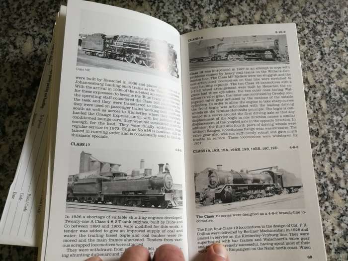 LOCOMOTIVES OF THE SOUTH AFRICAN RAILWAYS A CONCISE GUIDE  LEITH PAXTON ( includes Steam trains