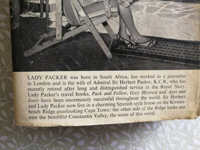 VALLEY OF THE VINES JOY PACKER  ( set in Constantia Valley Cape Town  )