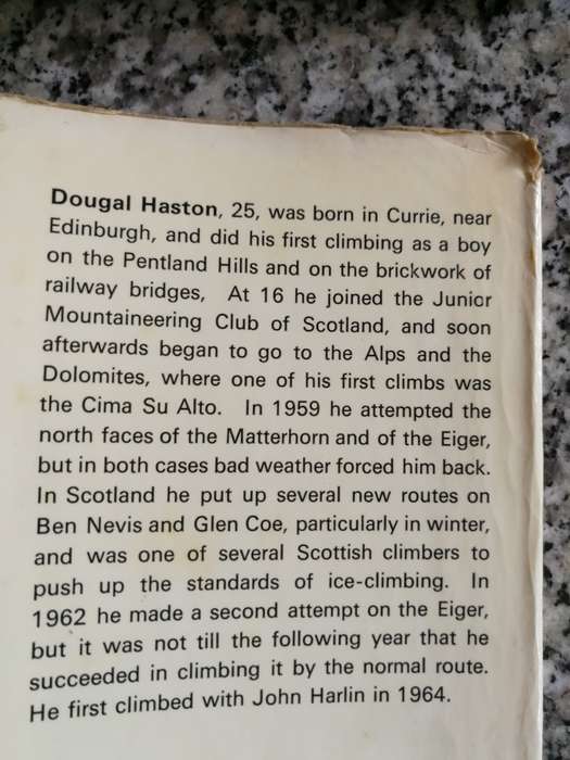 EIGER DIRECT PETER GILLMAN and DOUGAL HESTON 1966 (  Mountaineering mountain climbing