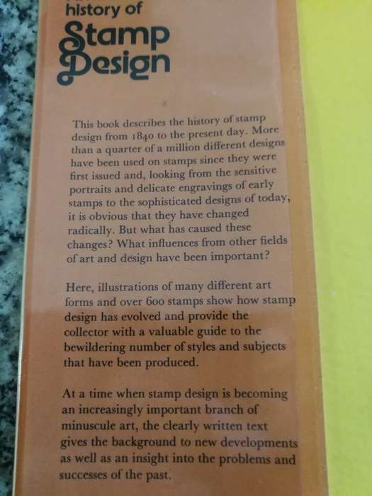 AN ILLUSTRATED HISTORY OF STAMP DESIGN WILLIAM FINLAY 1974  postage stamps (a reading copy )