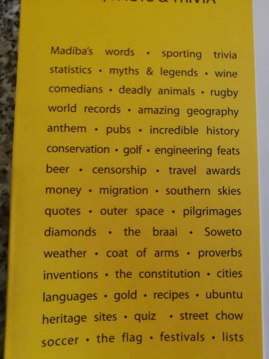 AWESOME SOUTH AFRICA  FUN FACTS TRIVIA DERRYN CAMPBELL Uniquely South African