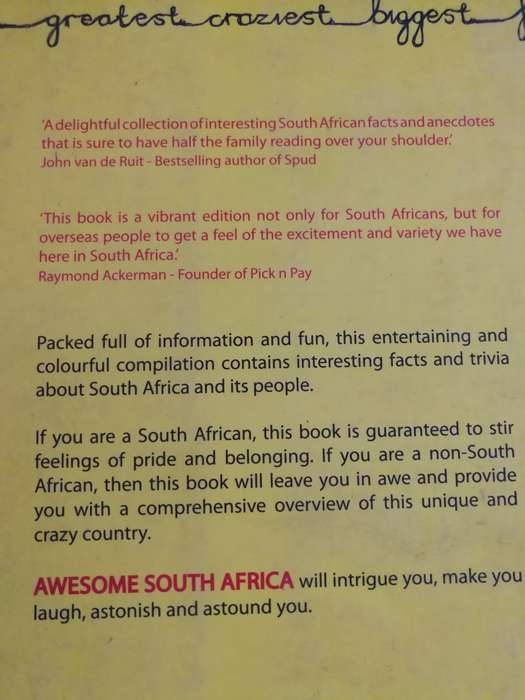 AWESOME SOUTH AFRICA  FUN FACTS TRIVIA DERRYN CAMPBELL Uniquely South African