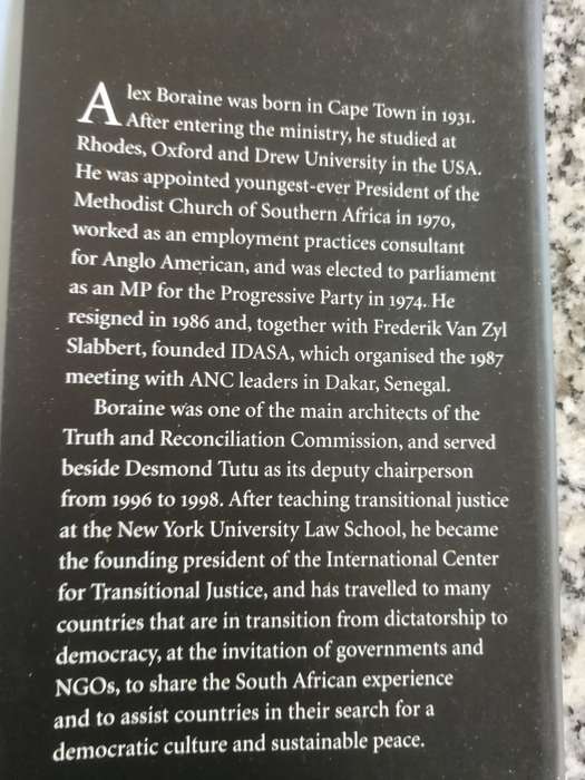 ALEX BORAINE A LIFE IN TRANSITION  with Foreword by Archbishop Desmond Tutu