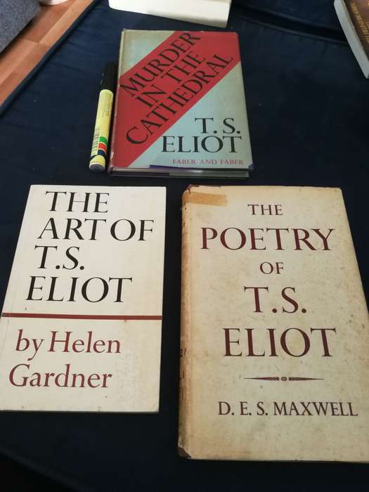 Bundle of 3 books  on T S ELIOT poems poetry