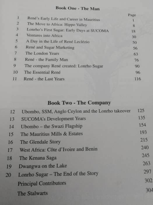 GALLIC THUNDERBOLT The Story of RENE LECLEZIO  and LONRHO SUGAR Compiled by JERRY GOSWELL