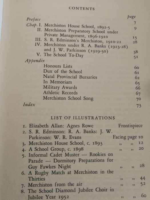 MERCHISTON A SOUTH AFRICAN SCHOOL 1892-1953 ALAN F HATTERSLEY Pietermaritzburg