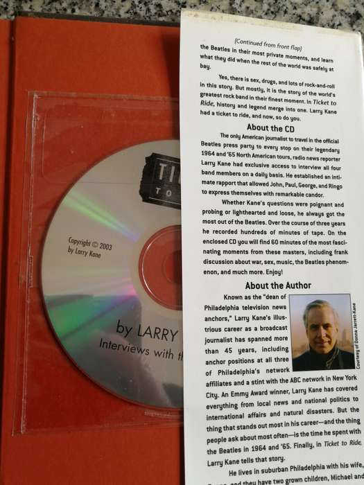 TICKET TO RIDE Inside the Beatles 1964 Tour By and SIGNED BY LARRY KANE  Book includes CD