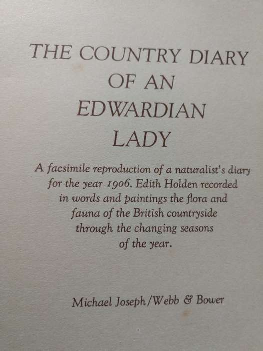 THE COUNTRY DIARY OF AN EDWARDIAN LADY EDITH HOLDEN