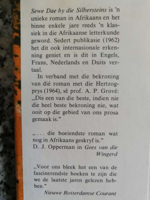 SEWE DAE BY DIE SILBERSTEINS  ETIENNE LEROUX