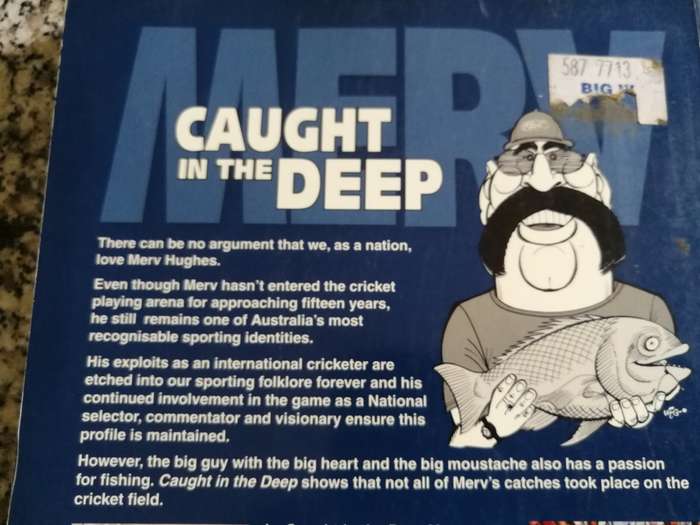 MERV CAUGHT IN THE DEEP MERV HUGHES  (  fishing angling including deep sea game fishing )