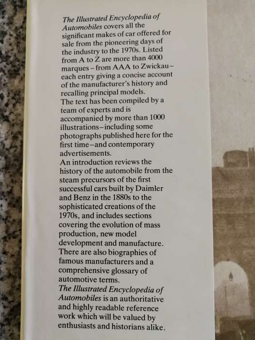 THE ILLUSTRATED ENCYCLOPEDIA of AUTOMOBILES DAVID BURGESS WISE More than 4000 Motor vehicles Cars